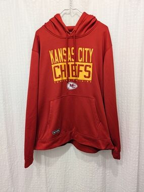 Kansas City Chiefs Red Pullover Hoodie - Men's Sweater NFL Apparel XXL
